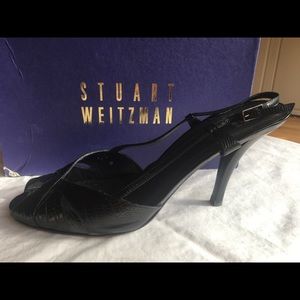 Stuart Weitzman Black Malay Slingback Pumps